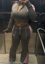 Load image into Gallery viewer, Pink &amp; Olive Illicit Tracksuit
